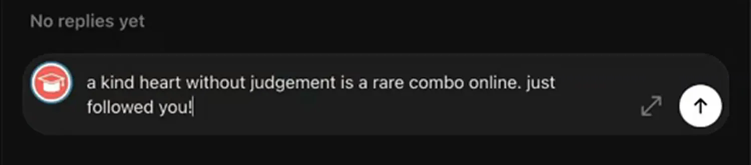 Notice the closing line, 